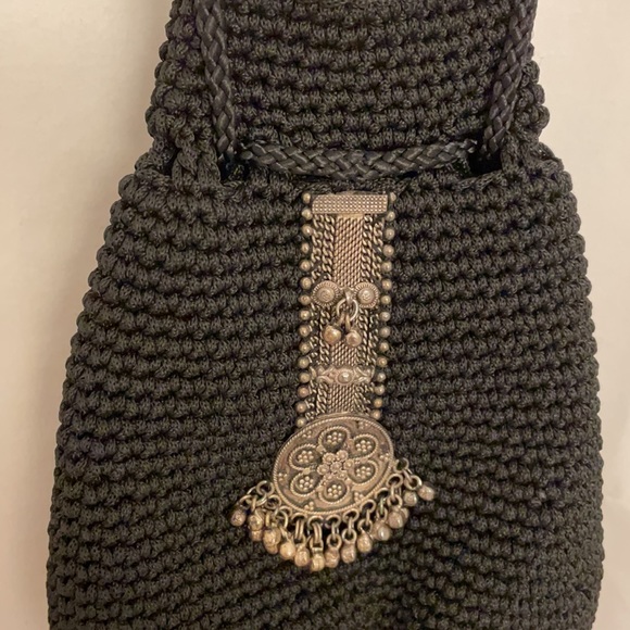 Varsha Patel Crocheted Small Black Bag - Picture 3 of 6